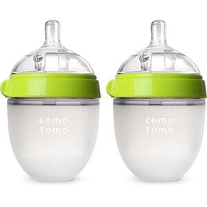 Comotomo Baby Bottle Double Pack Green 5oz